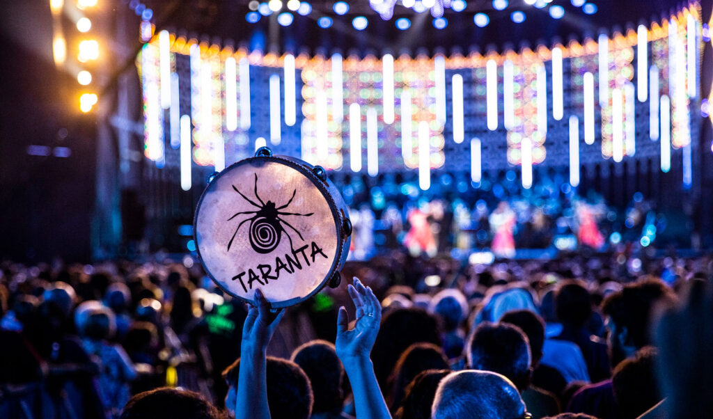 Una scena del Festival La Notte della Taranta