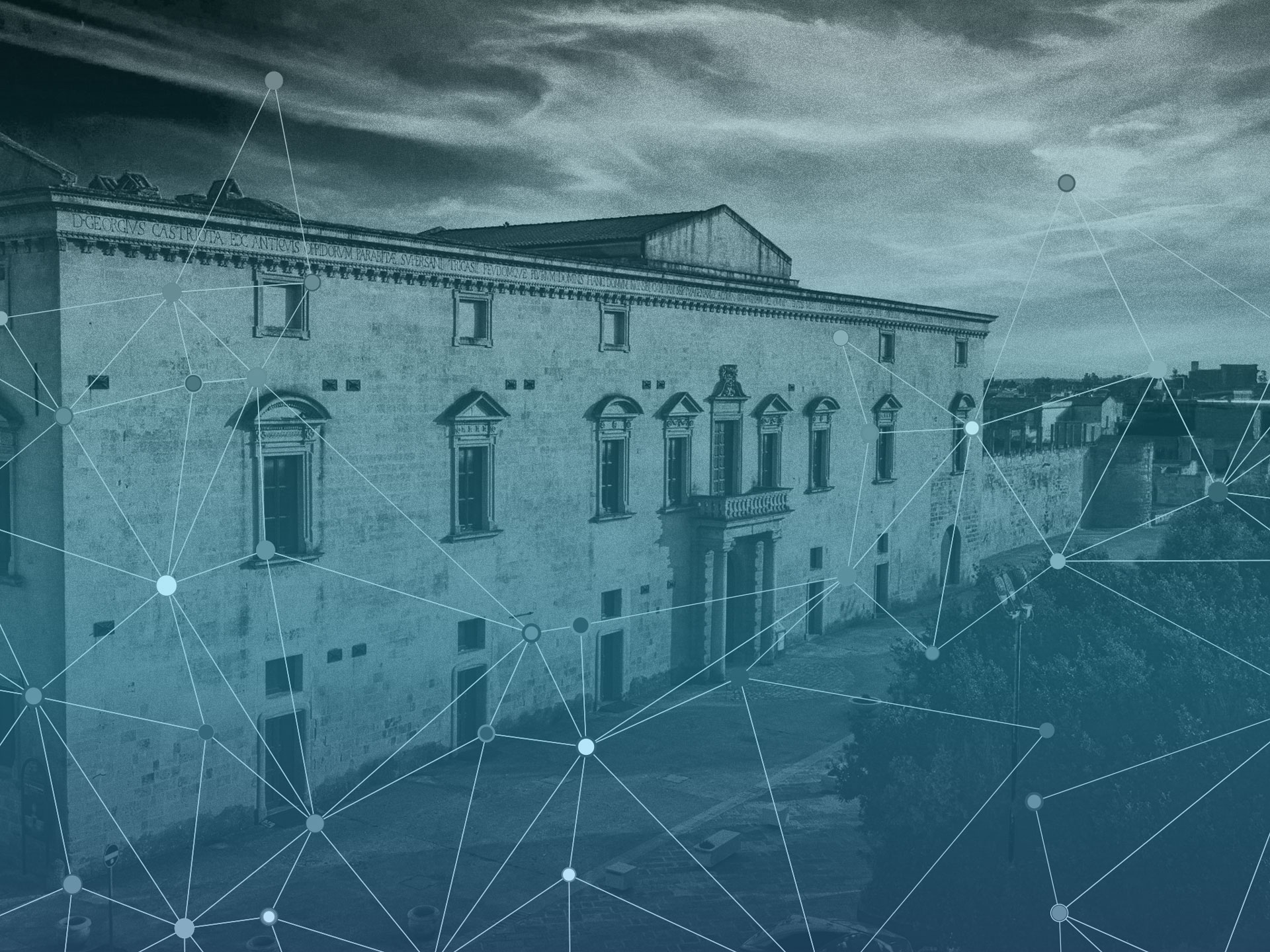 Il territorio di Melpignano, sede del nodo M23 di Puglia Galattica